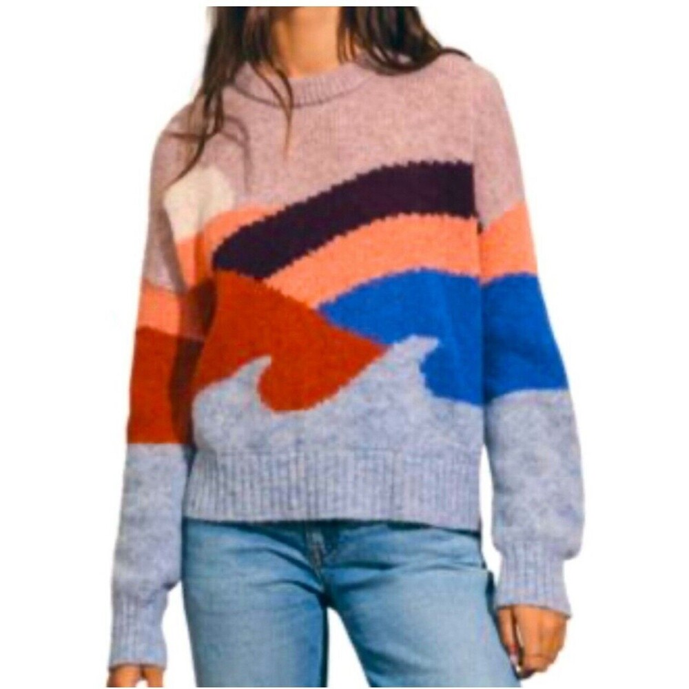 Faherty‎ Emerald Bay Alpaca Rainbow Sweater Size S